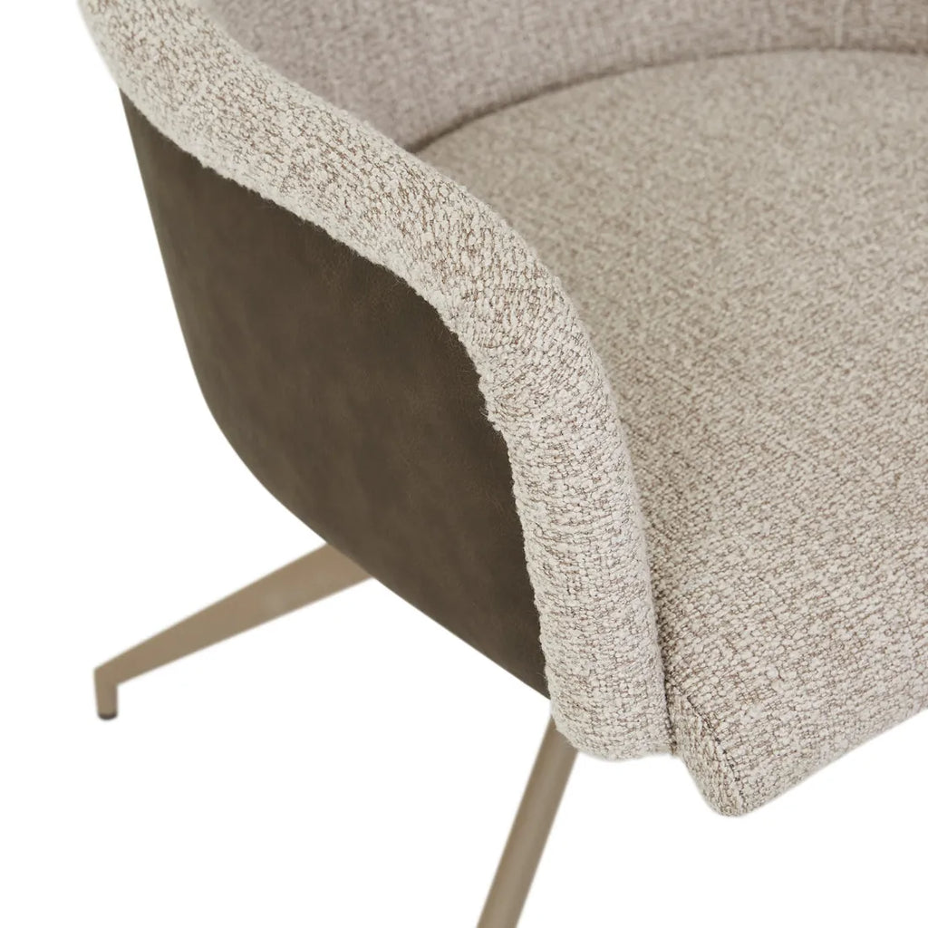 Riley Piped Spider Leg Office Chair Chai