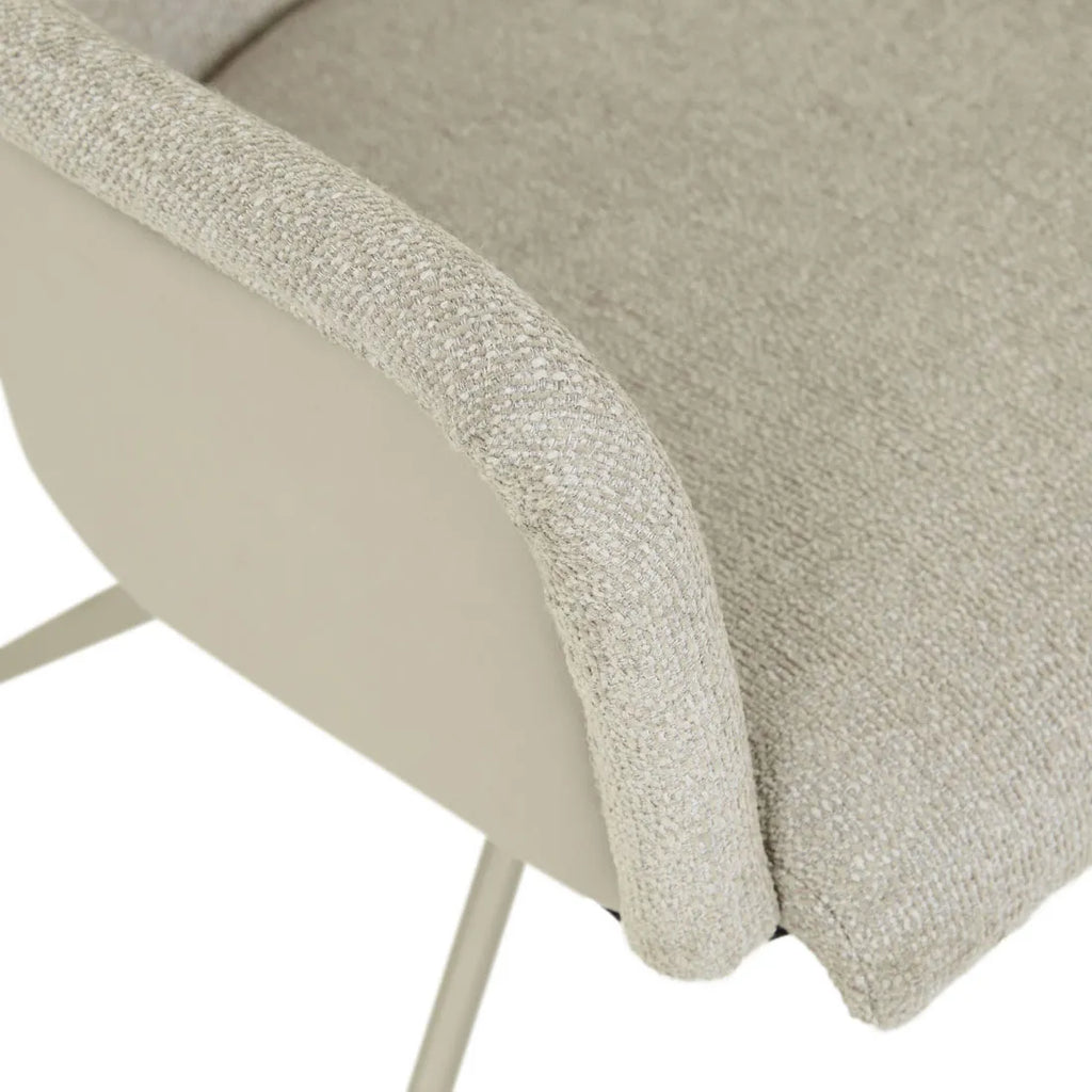 Riley Piped Spider Leg Office Chair Feather