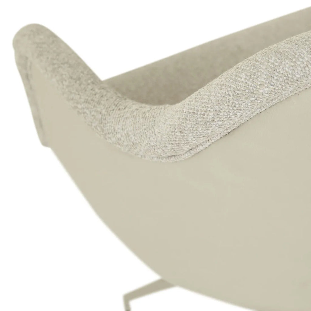 Riley Piped Spider Leg Office Chair Feather