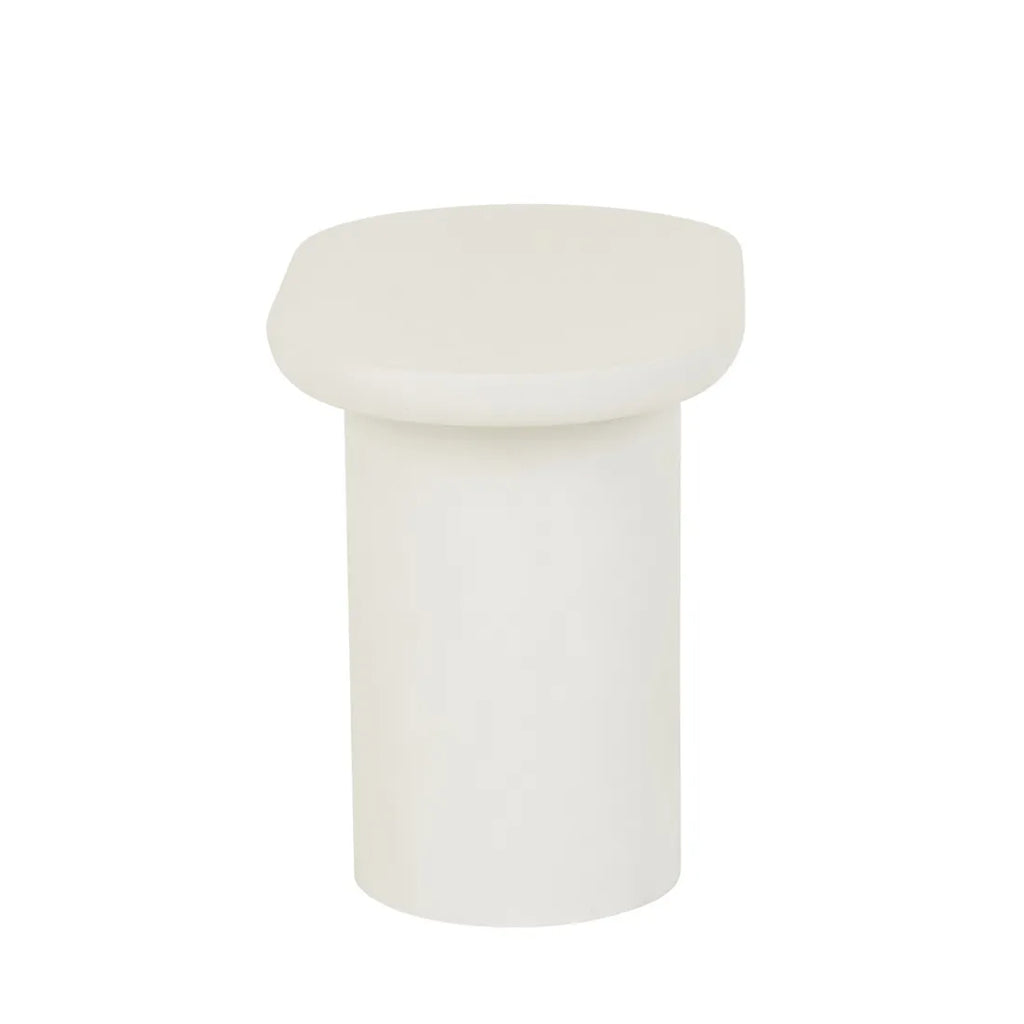 Seb Pedestal Side Table Low Rope