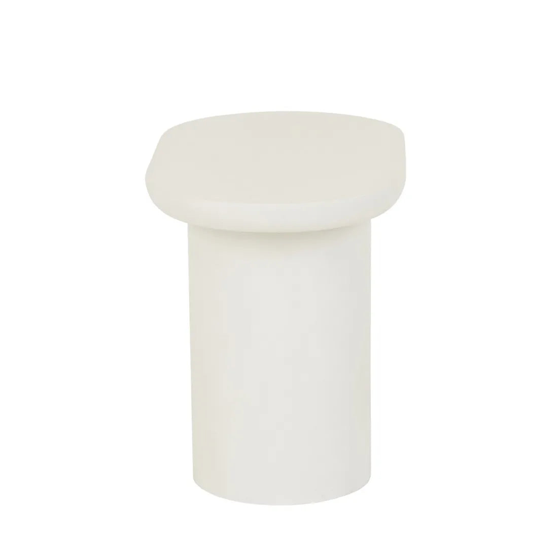 Seb Pedestal Side Table Low Rope