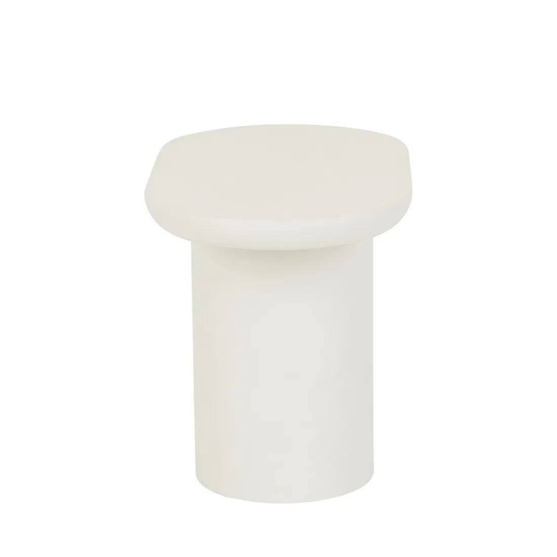 Seb Pedestal Side Table Low Rope