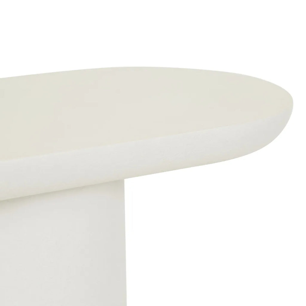 Seb Pedestal Side Table Low Rope