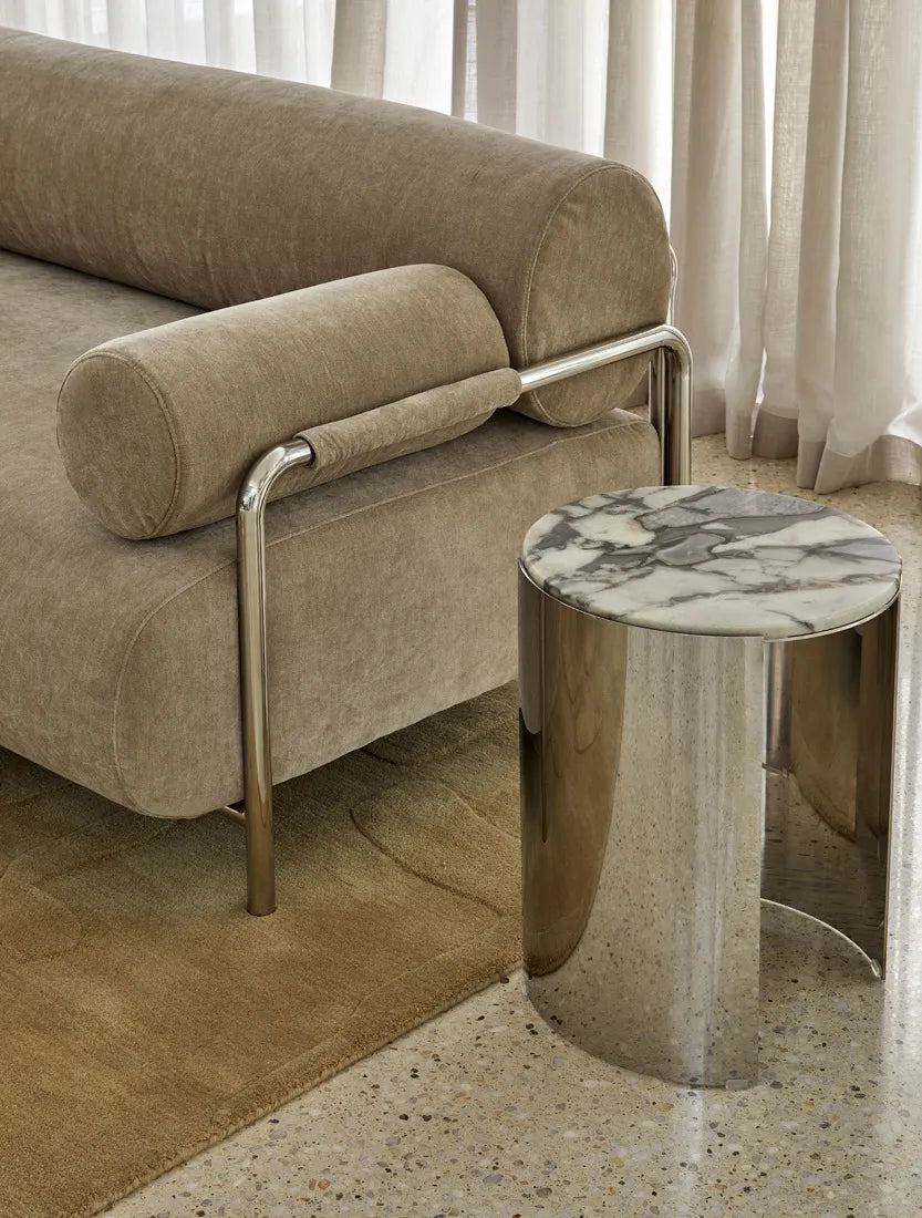 Sidney Renzo Sofa Chair Parchment
