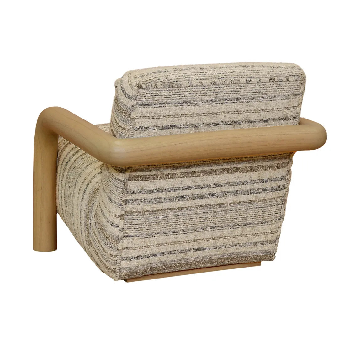 Trove Wrap Armchair Greige Stripe