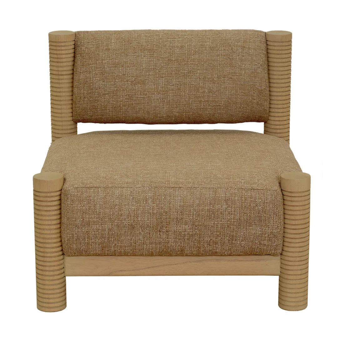 Trove Ridged Armchair Caramel