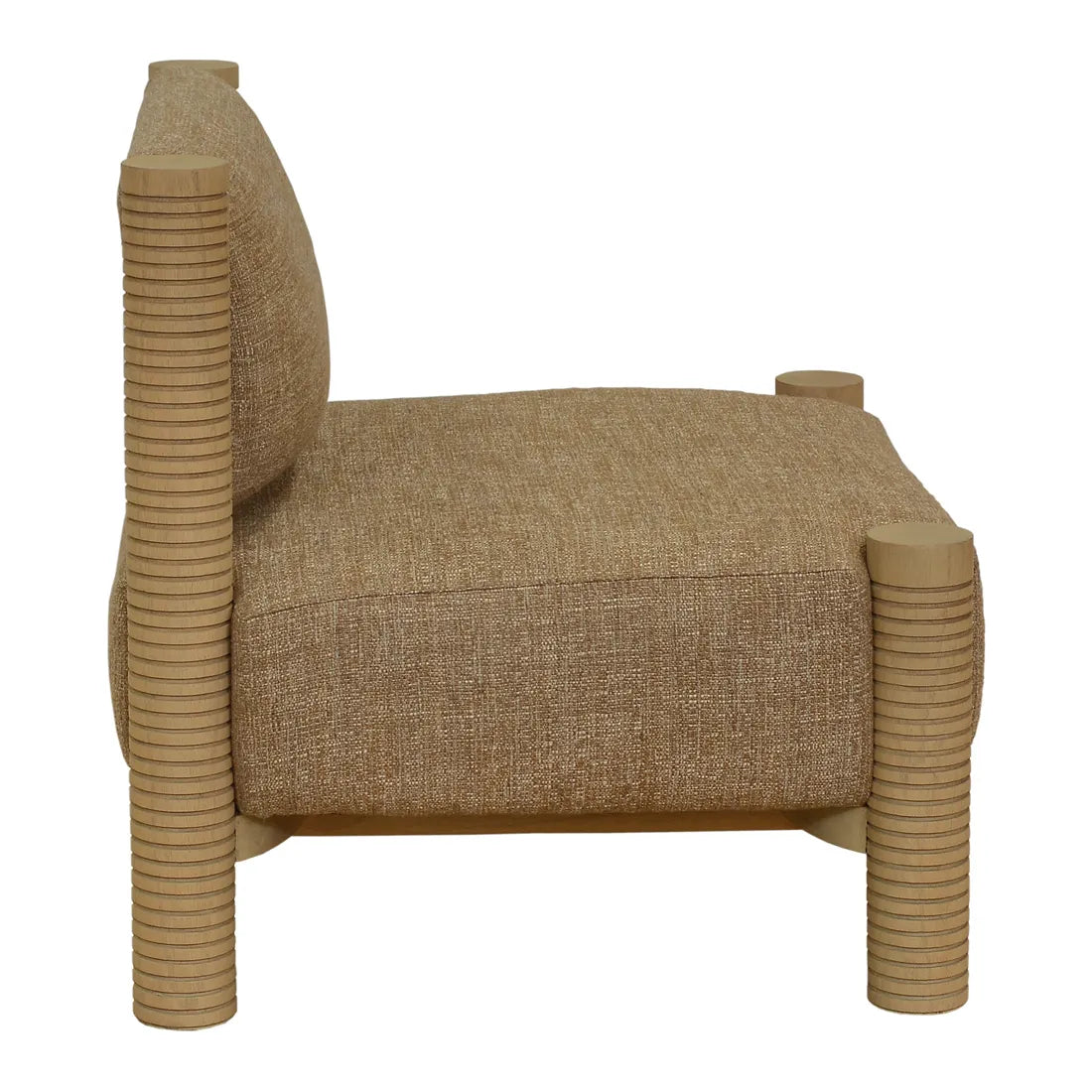 Trove Ridged Armchair Caramel