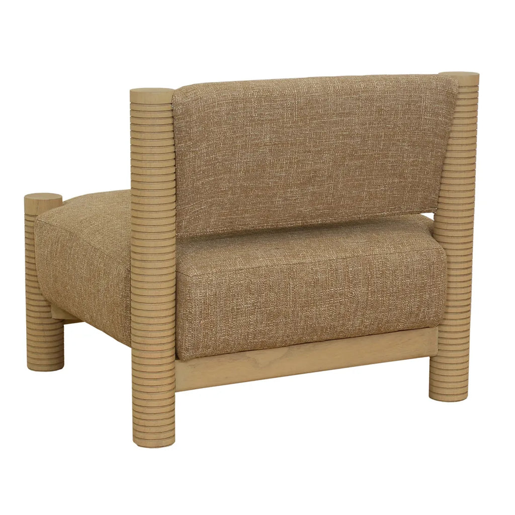 Trove Ridged Armchair Caramel