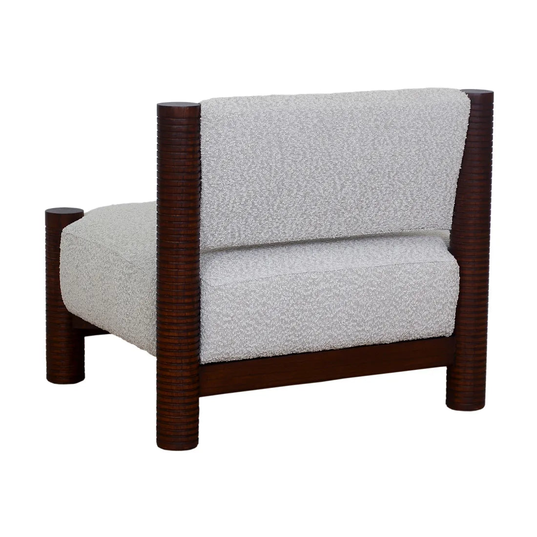 Trove Ridged Armchair Ivory Boucle