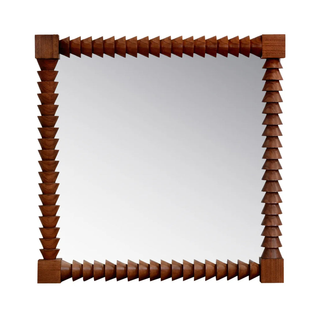 Trove Geo Mirror Chestnut