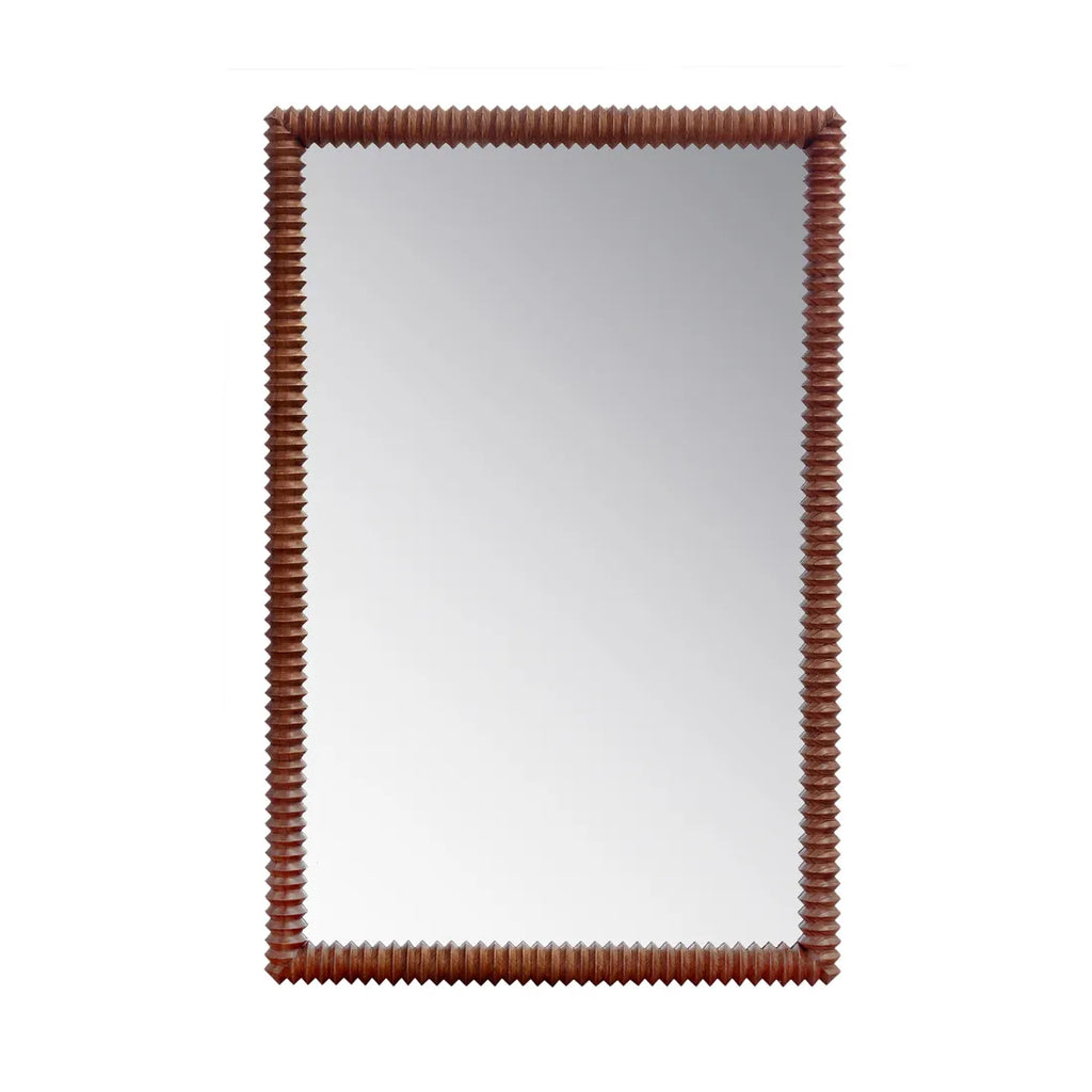 Trove Rib Mirror Chestnut