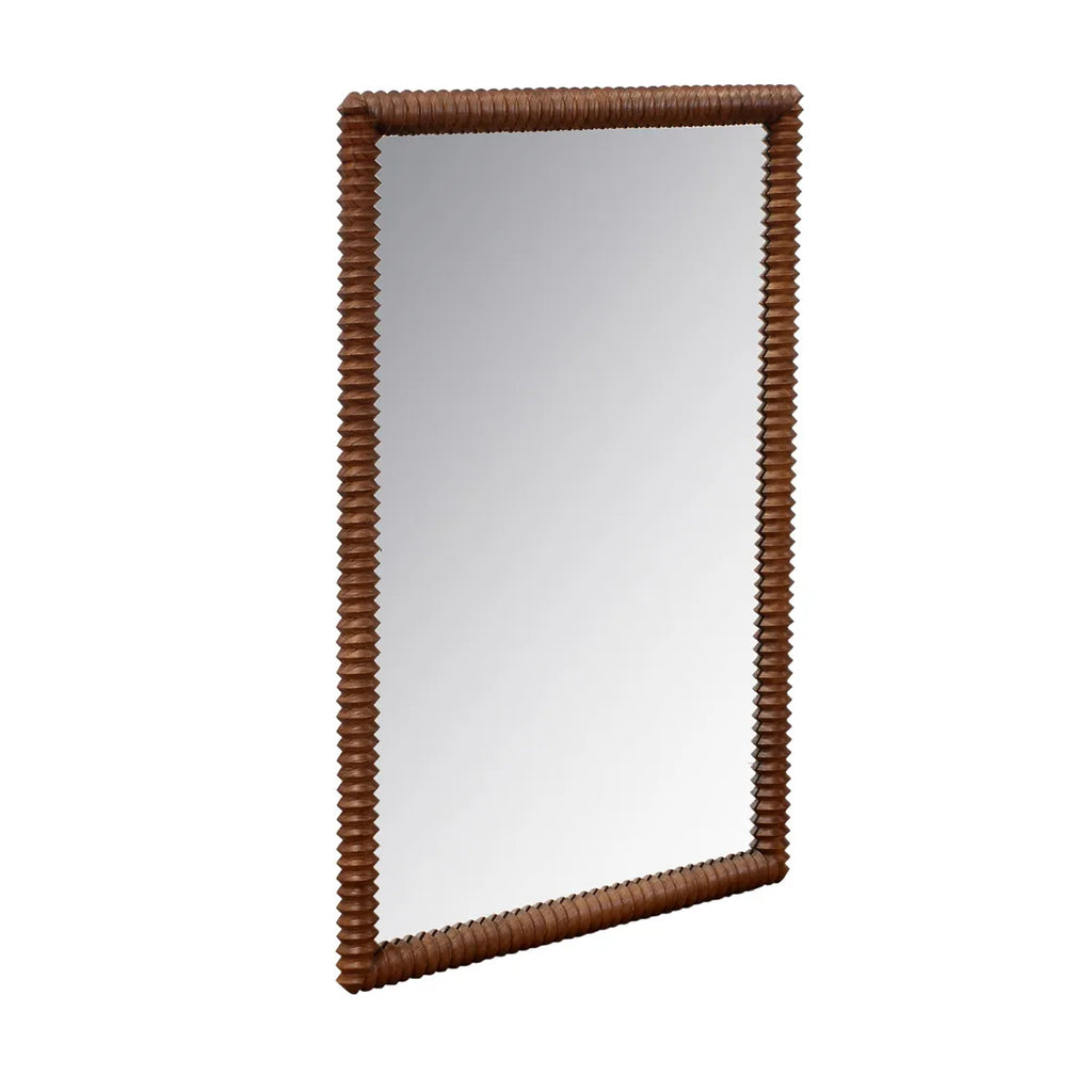 Trove Rib Mirror Chestnut