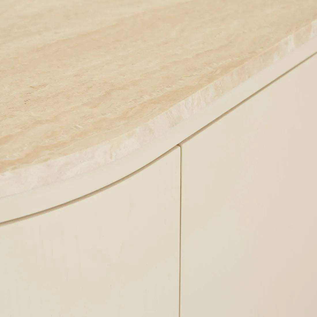 Oberon Crescent Marble Storage Unit Shell