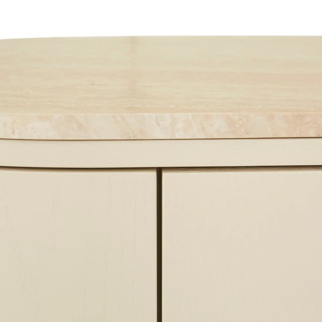 Oberon Crescent Marble Storage Unit Shell