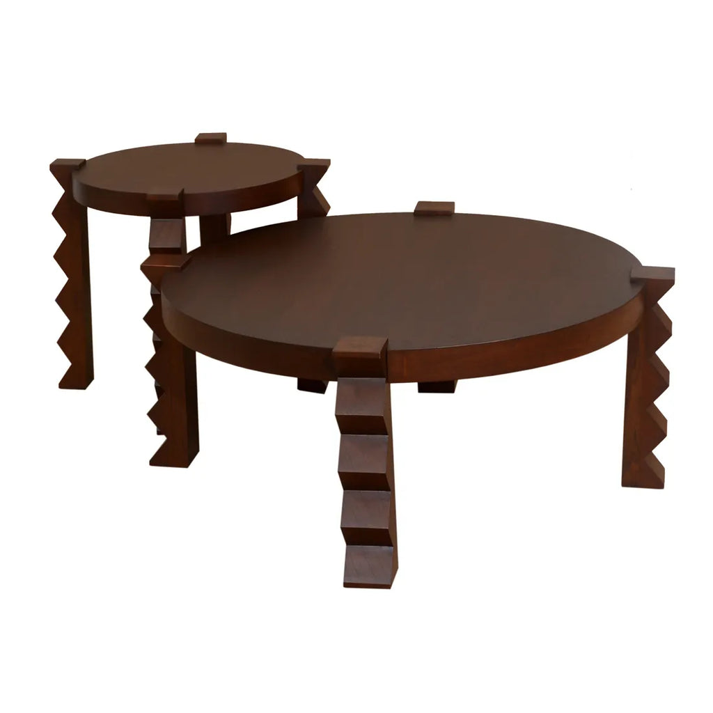 Trove Crinkle Side Table Chestnut