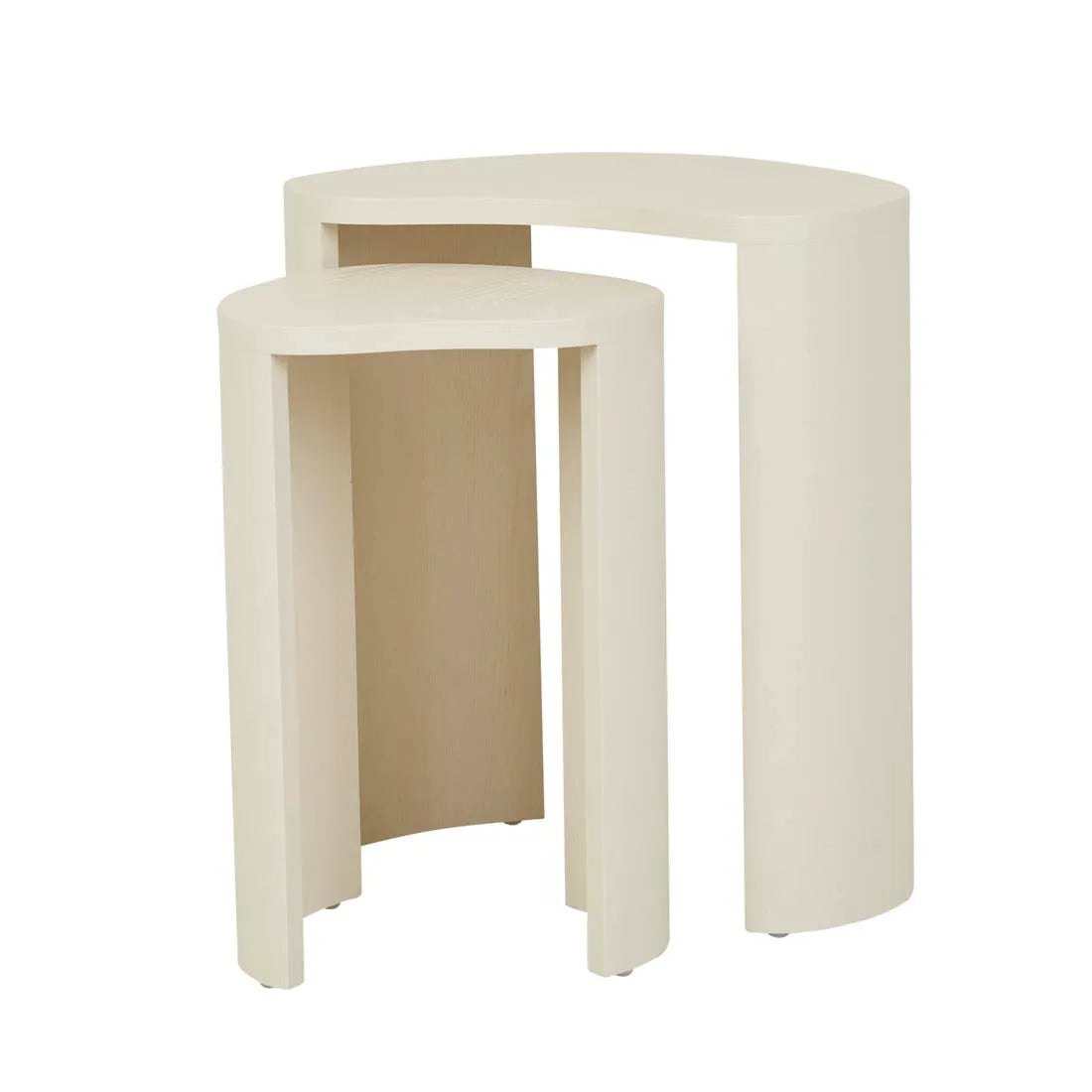Oberon Curve Nest Side Table Shell