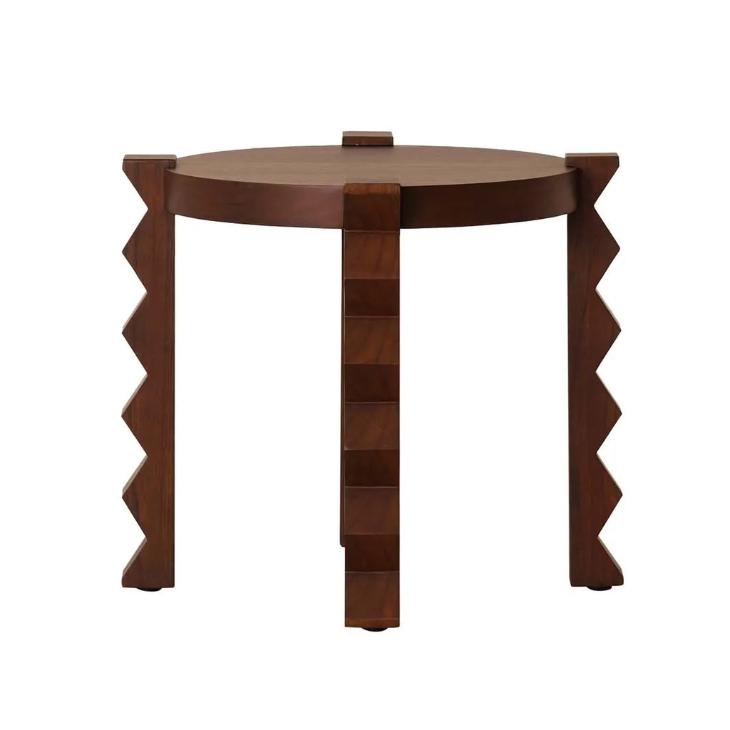 Trove Crinkle Side Table Chestnut