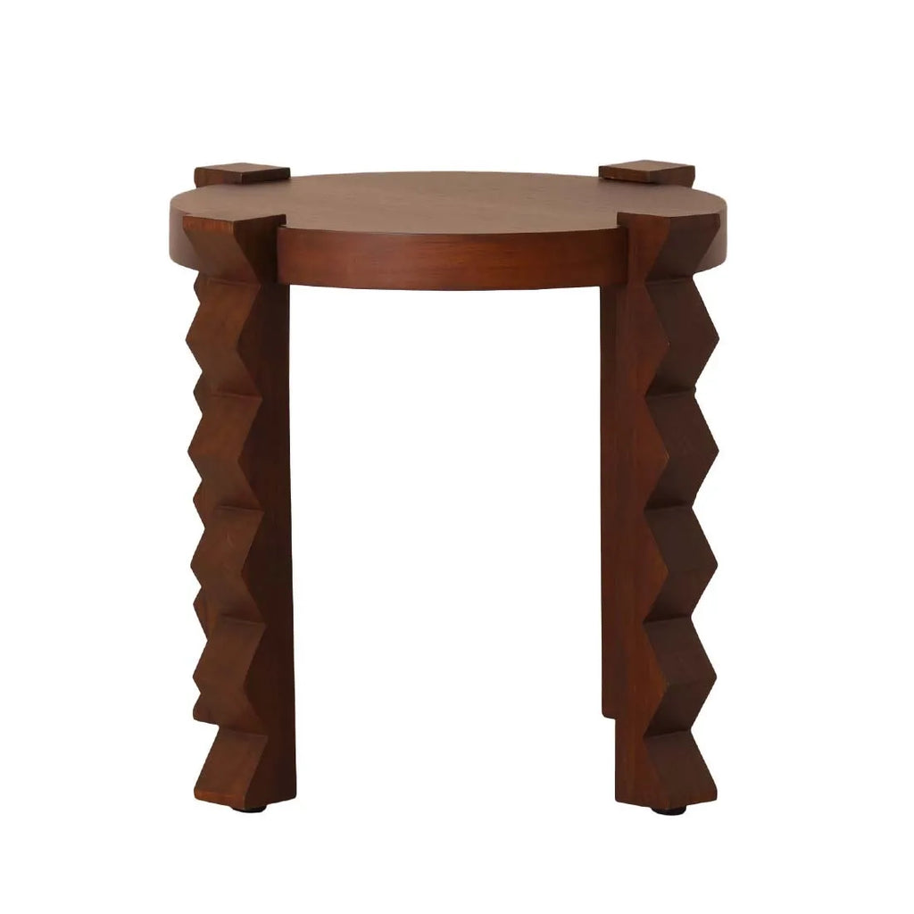 Trove Crinkle Side Table Chestnut