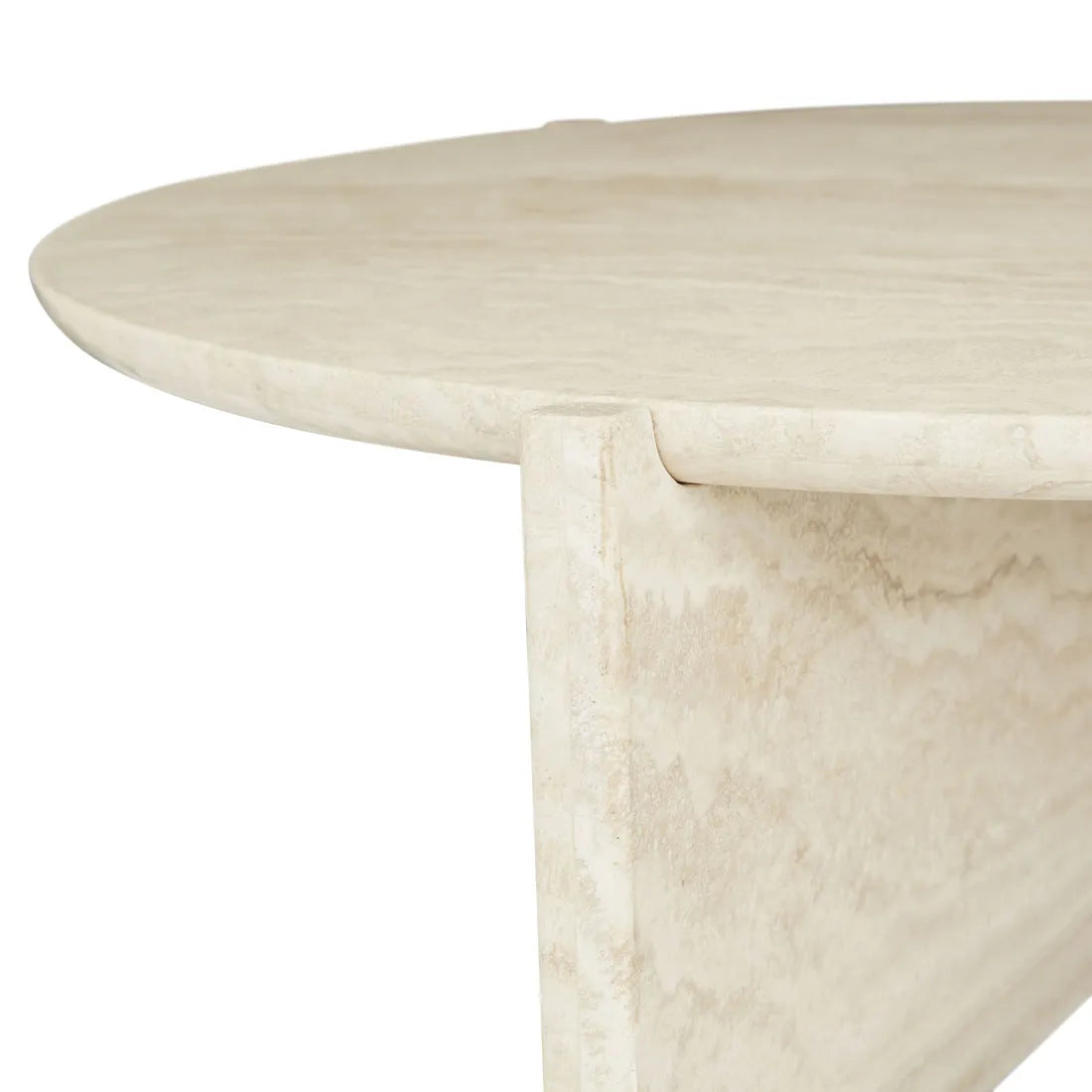 Venus Revolve Coffee Table Travertine 925mm