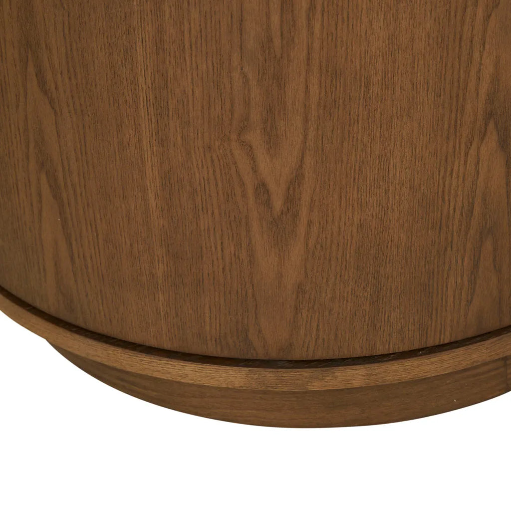 Oberon Crescent Marble Buffet Smoked Ash
