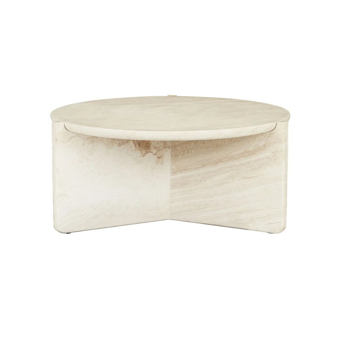 Venus Revolve Coffee Table Travertine 725mm