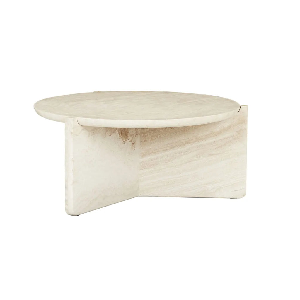 Venus Revolve Coffee Table Travertine 725mm