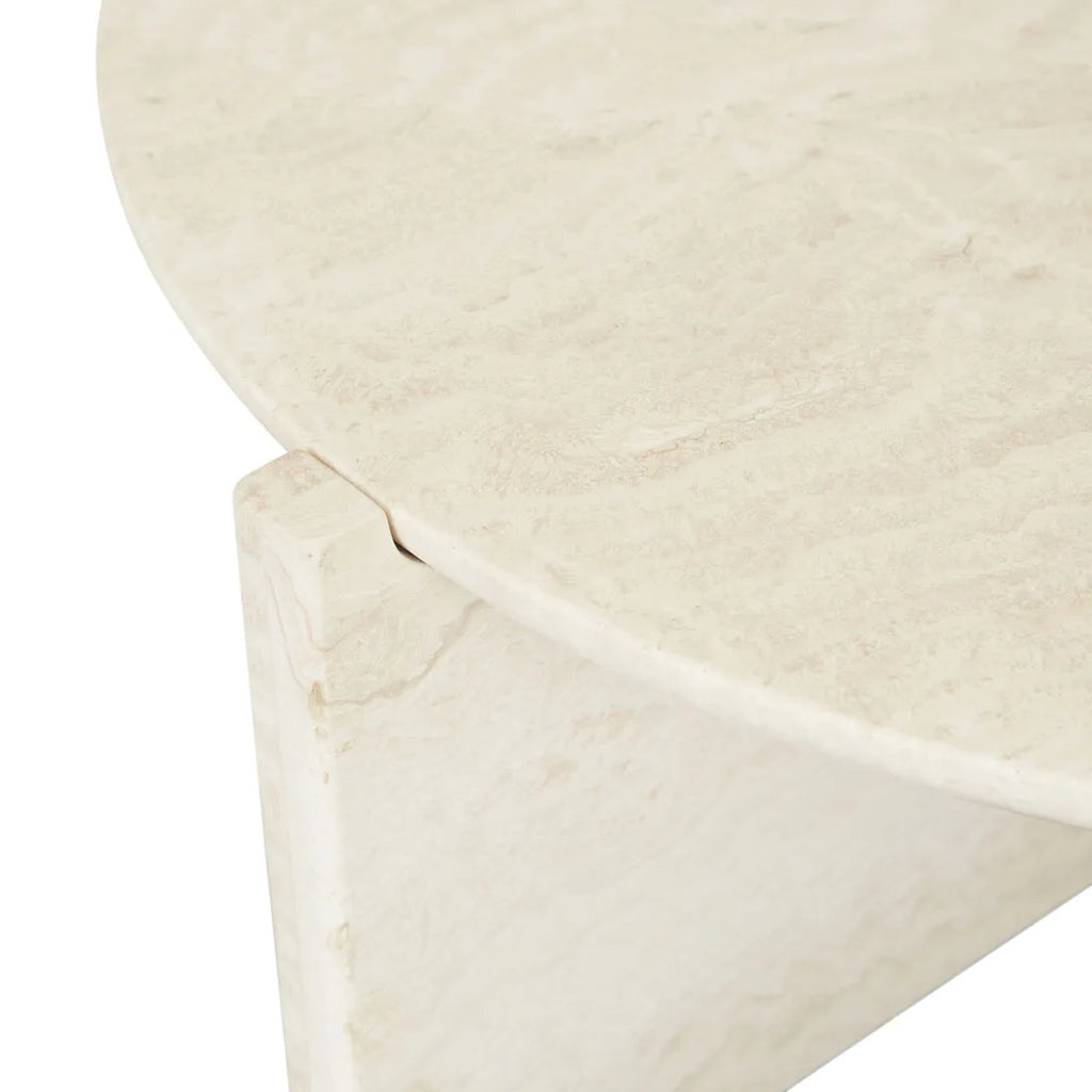 Venus Revolve Coffee Table Travertine 725mm