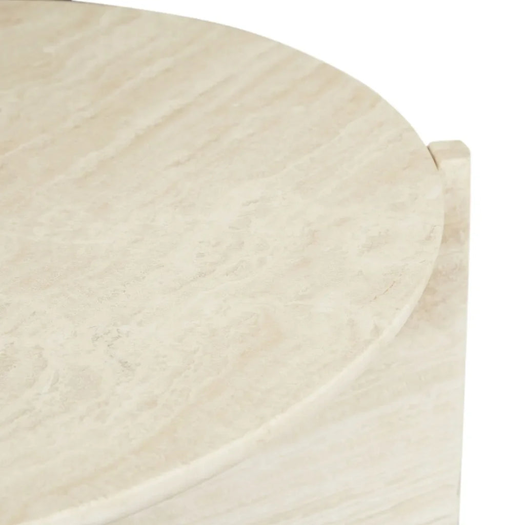 Venus Revolve Coffee Table Travertine 725mm