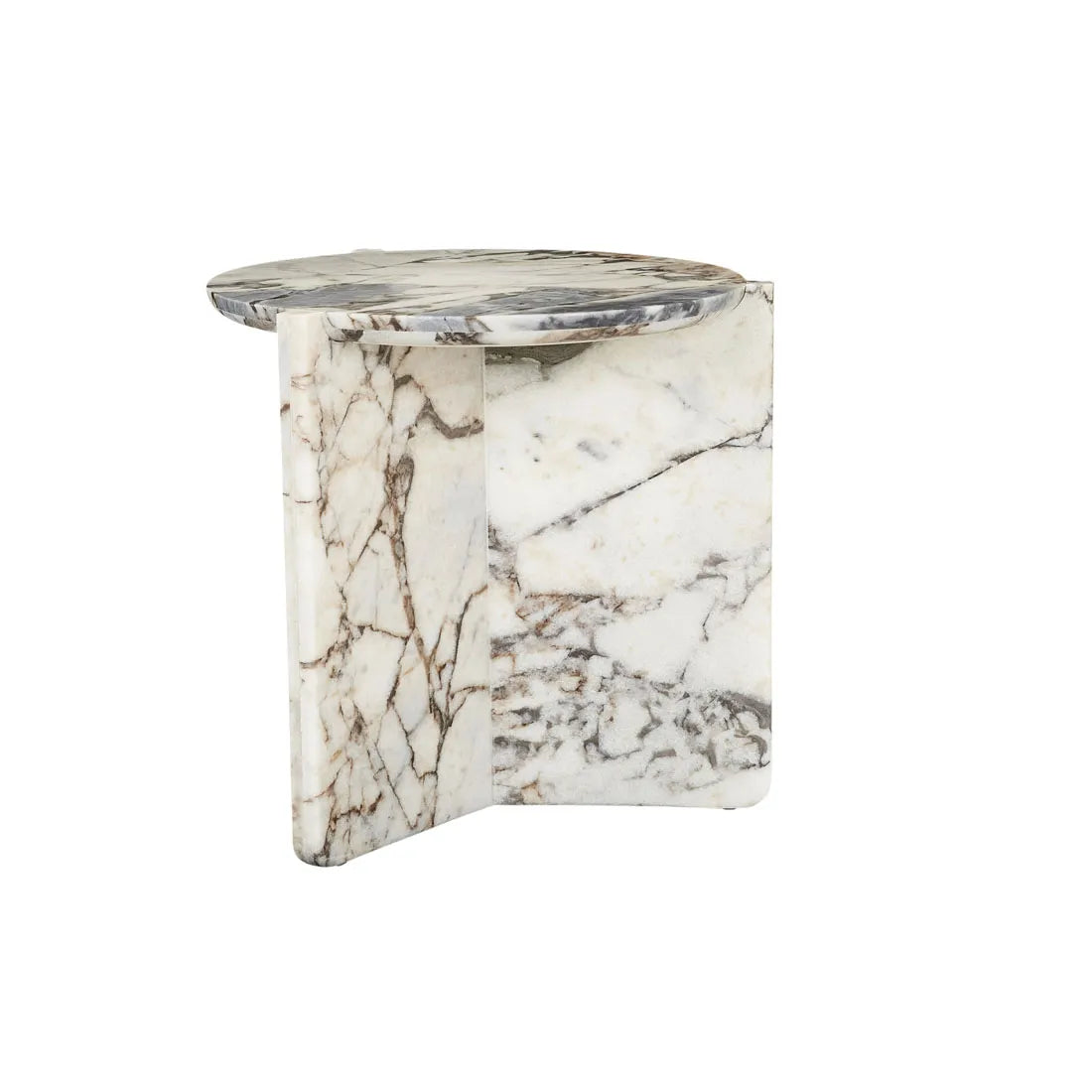 Venus Revolve Side Table Satin Ocean 525mm