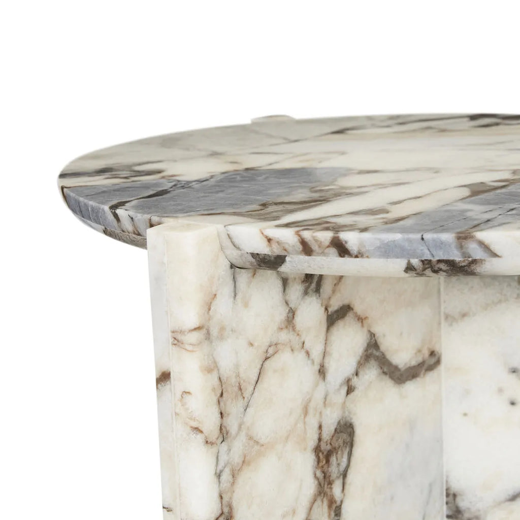 Venus Revolve Side Table Satin Ocean 525mm