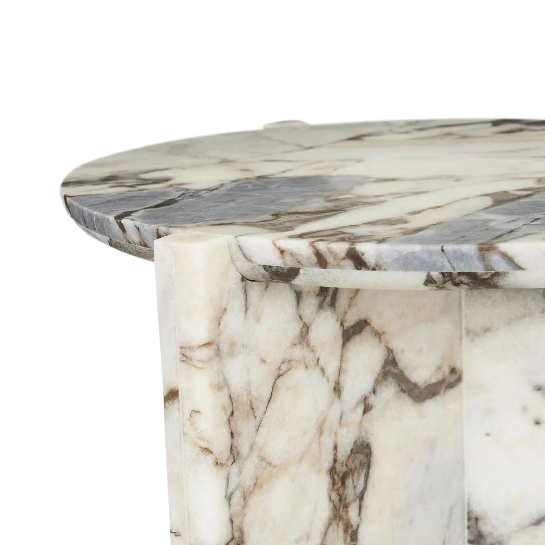 Venus Revolve Side Table Satin Ocean 525mm