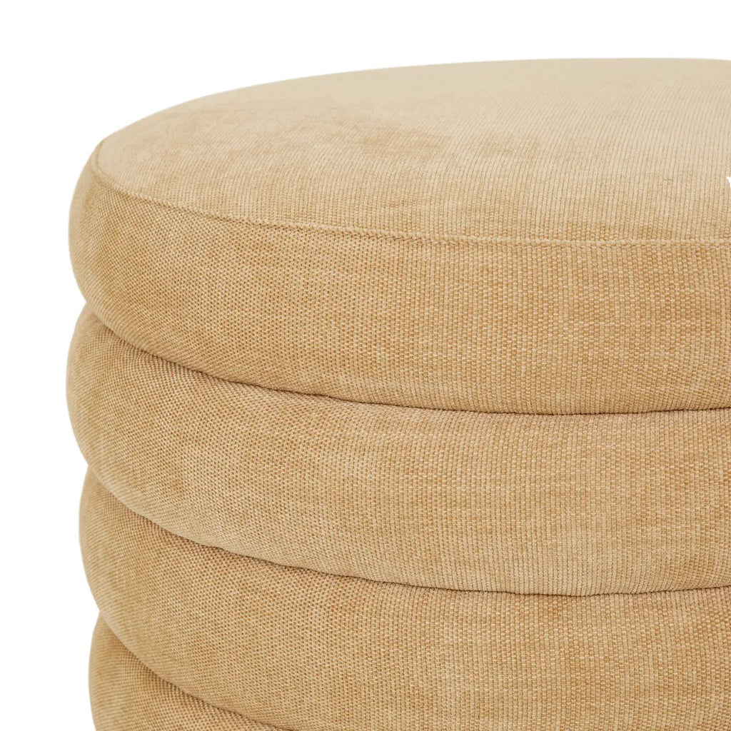 Kennedy Ribbed Medium Ottoman Copeland Honey