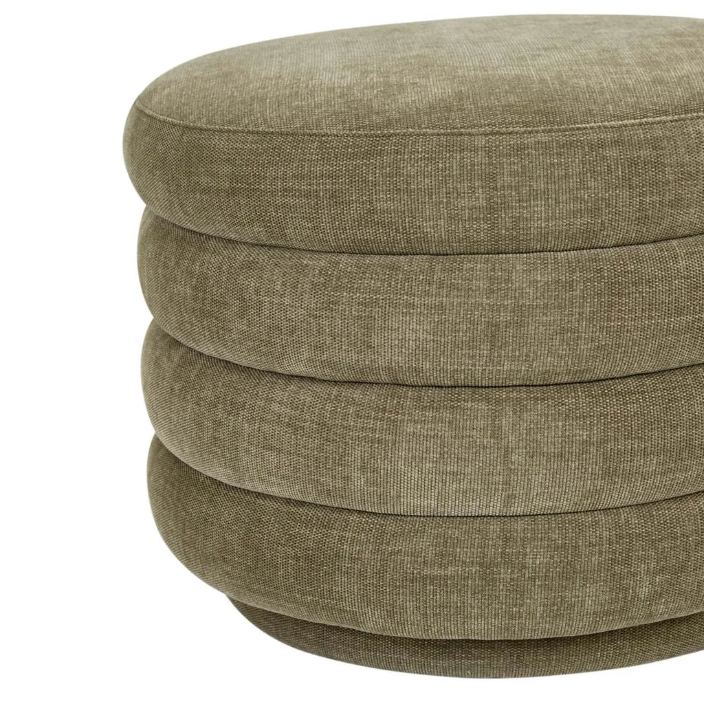 Kennedy Ribbed Medium Ottoman Copeland Olive