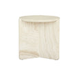 Venus Revolve Side Table Travertine 525mm