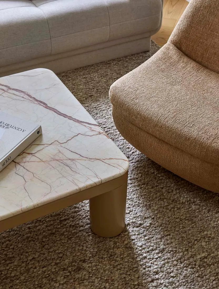 Frankie Marble Coffee Table Camel