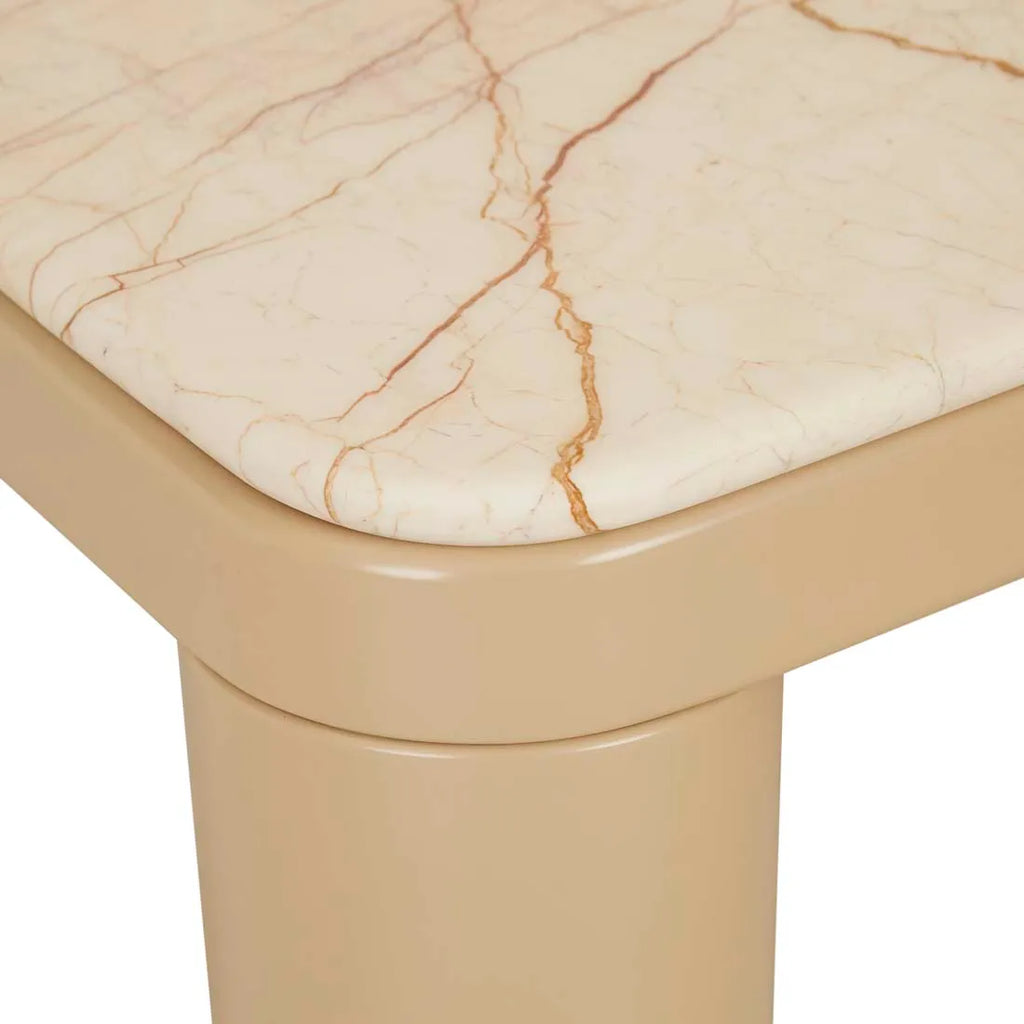 Frankie Marble Coffee Table Camel