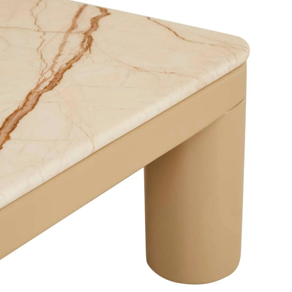 Frankie Marble Coffee Table Camel