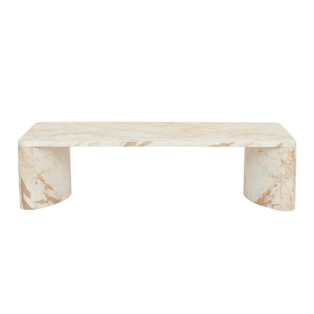 Verity Coffee Table Golden White Marble