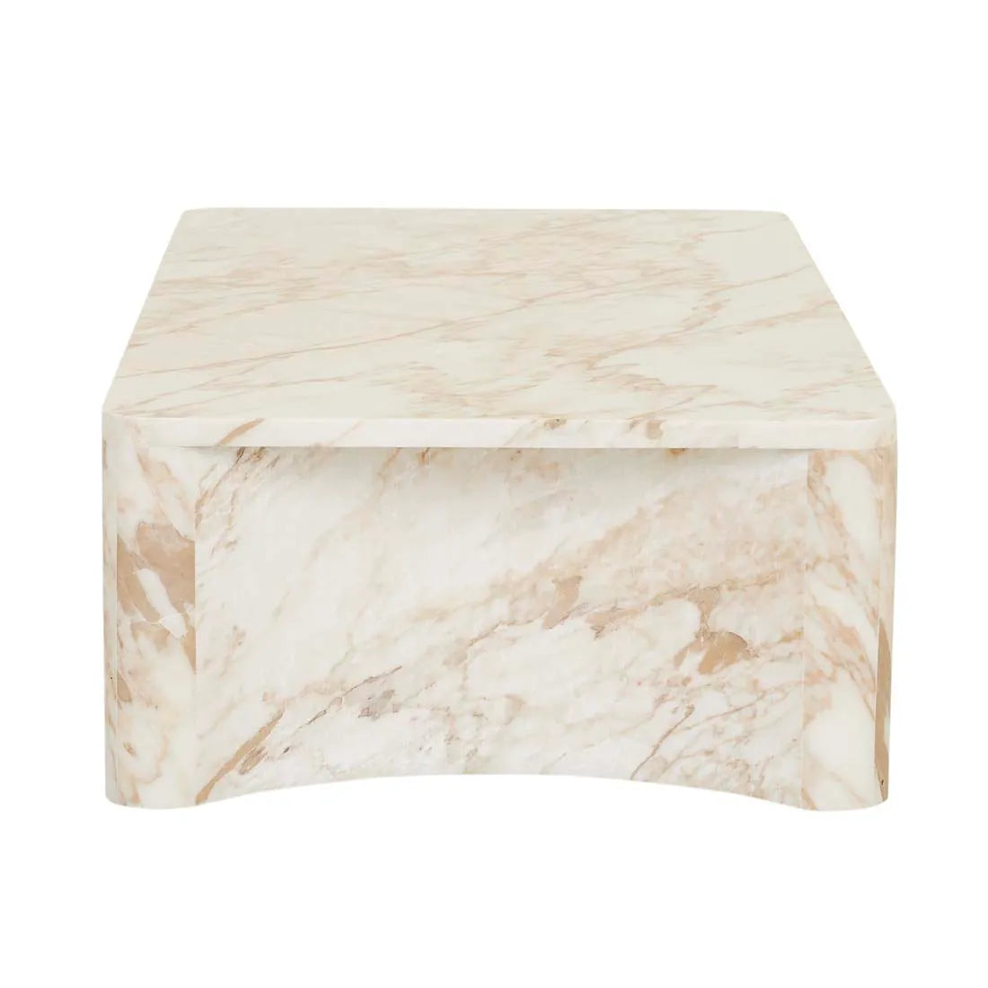Verity Coffee Table Golden White Marble