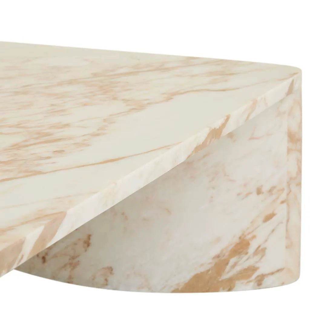 Verity Coffee Table Golden White Marble