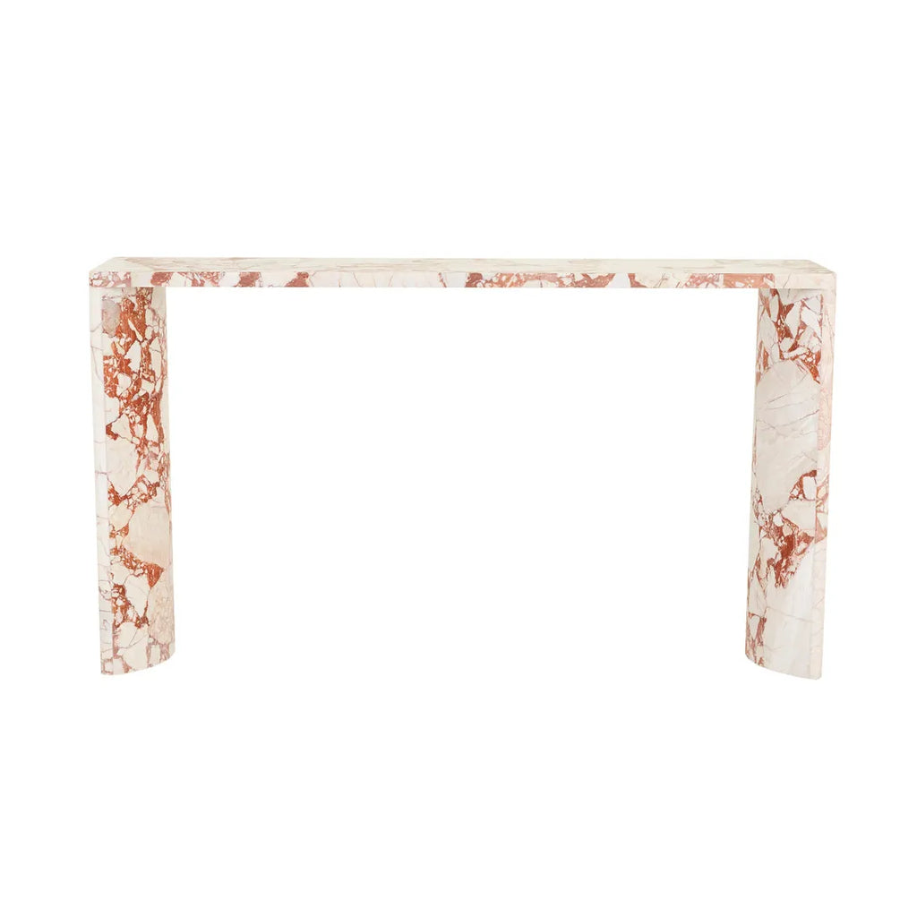 Verity Console Table Russet Marble