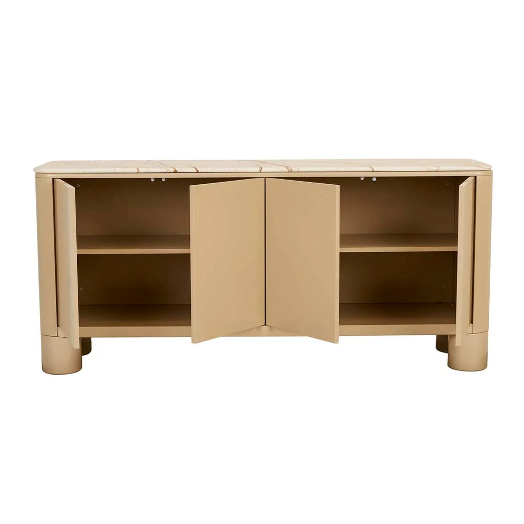 Frankie Marble Buffet Camel