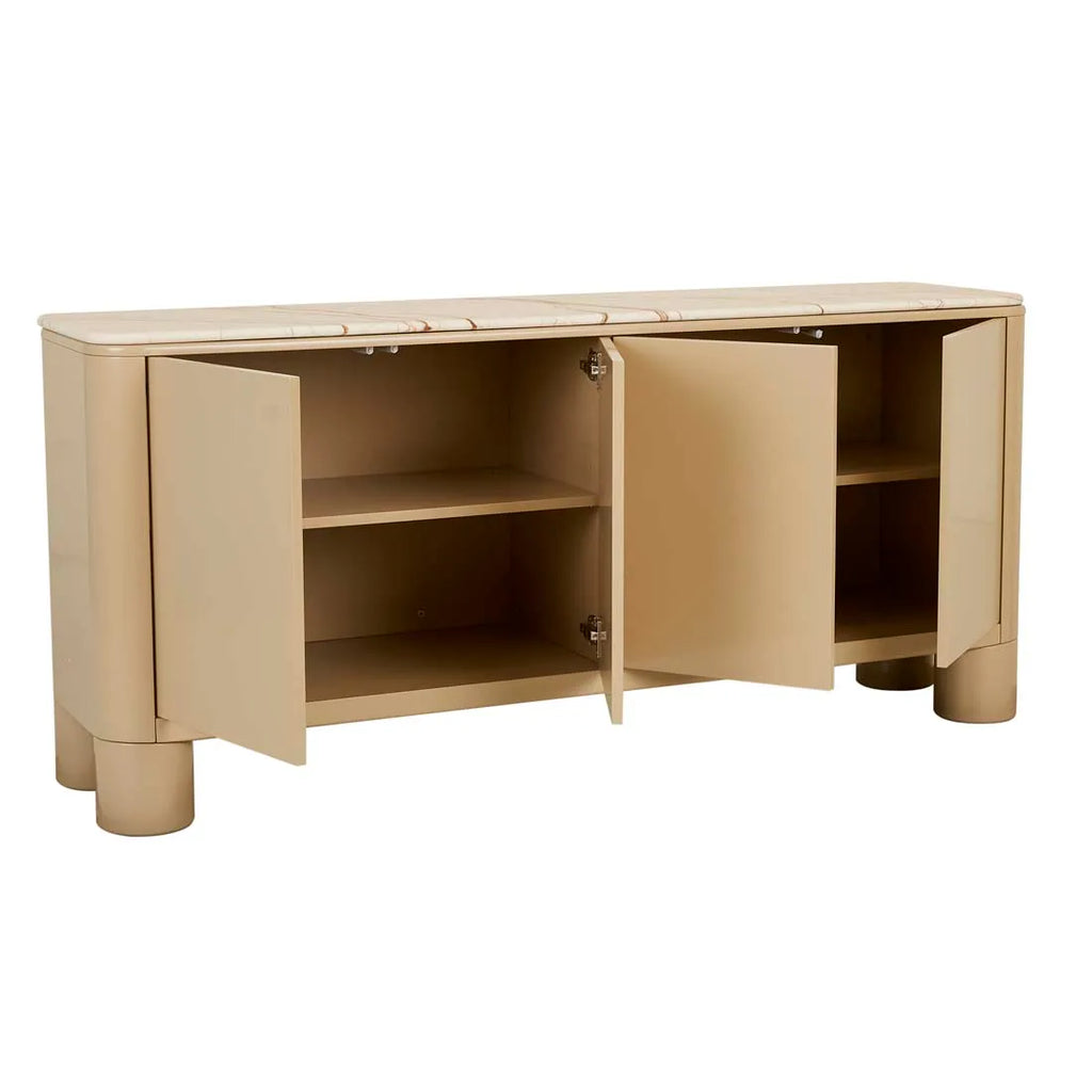 Frankie Marble Buffet Camel