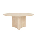 Verity Round Dining Table Travertine
