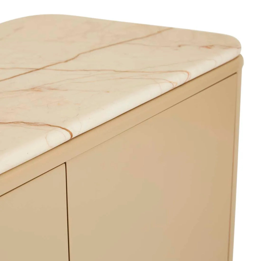Frankie Marble Buffet Camel