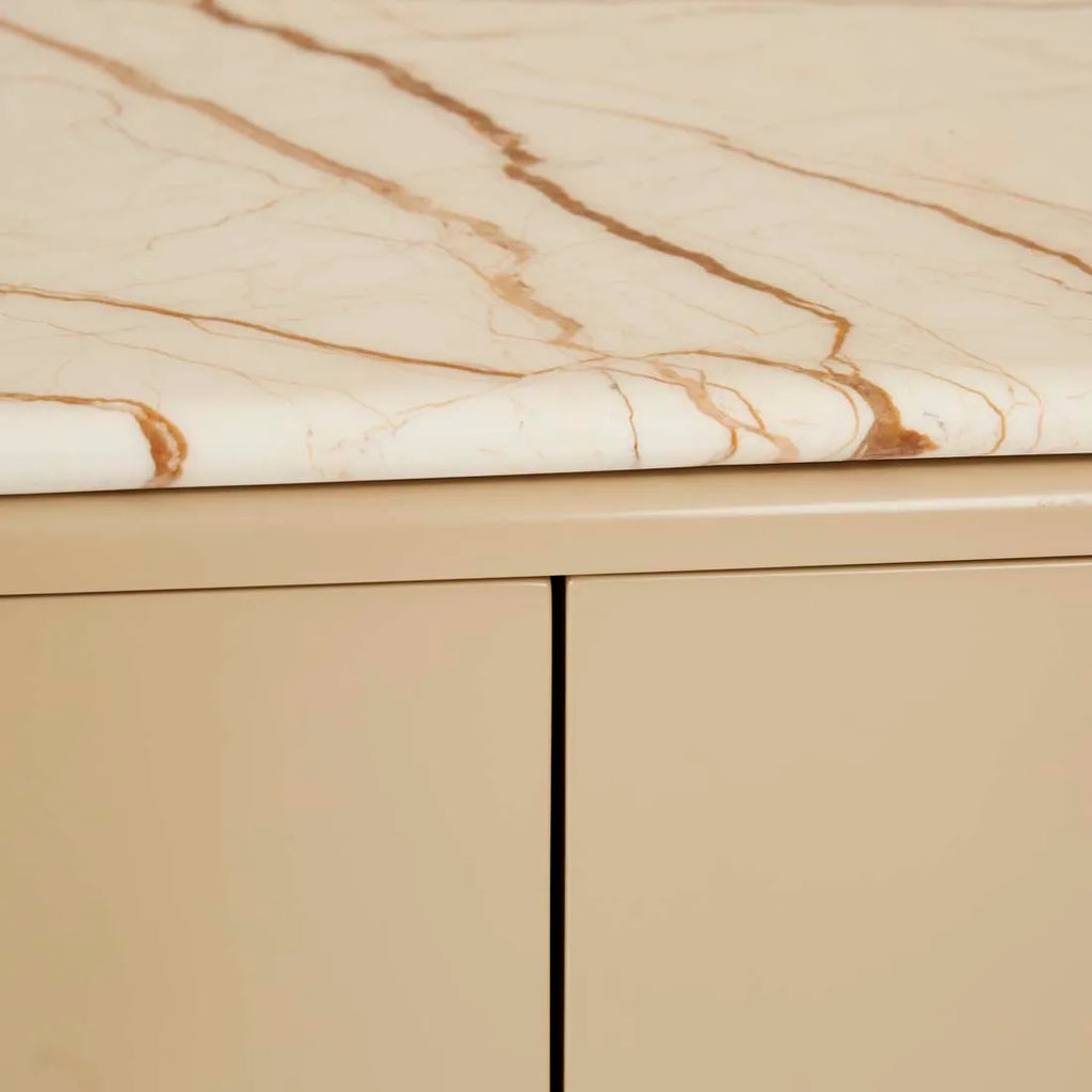Frankie Marble Buffet Camel