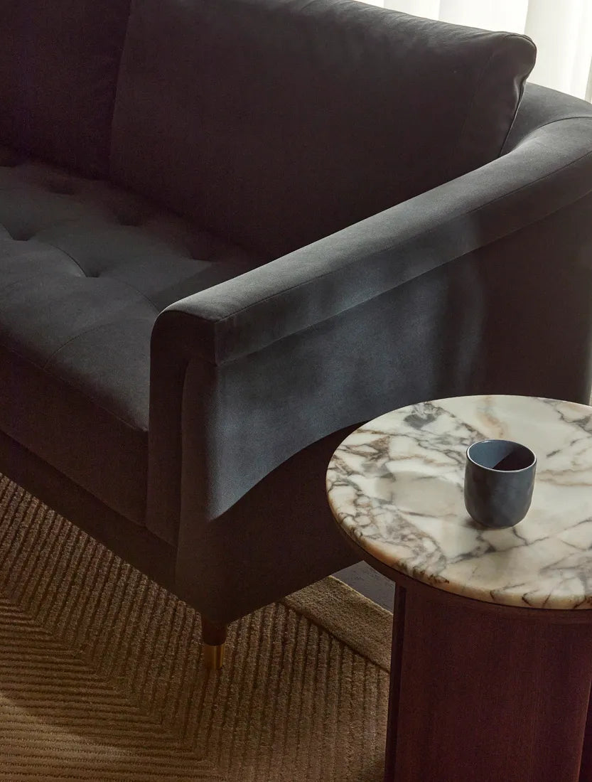 Vittoria Carson Three Seater Sofa Nocturne Velvet