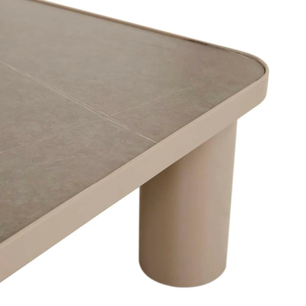 Frankie Outdoor Ceramic Coffee Table Clay