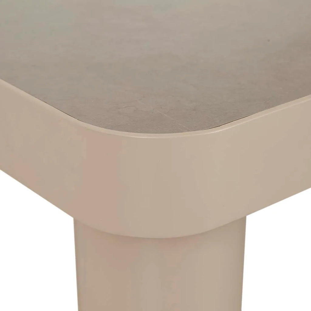 Frankie Outdoor Ceramic Dining Table Clay