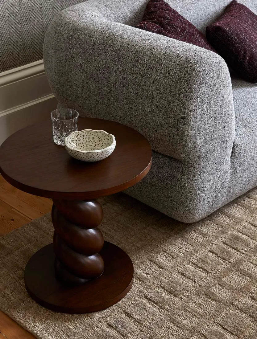 Trove Twist Side Table Chestnut